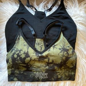 Set of Two PINK Sport Sportsbras